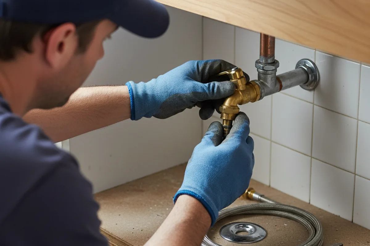 Shutoff valve and fitting work during Well Pump Repair in Pocatello
